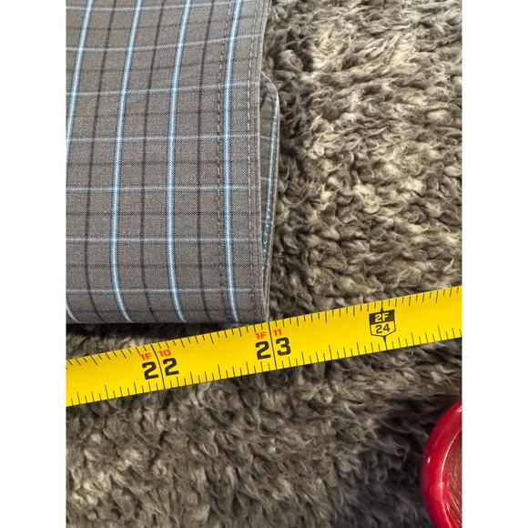 Ariat Men's Size Medium Pro Series Plaid Button Up Dress Shirt Gray - Picture 7 of 7